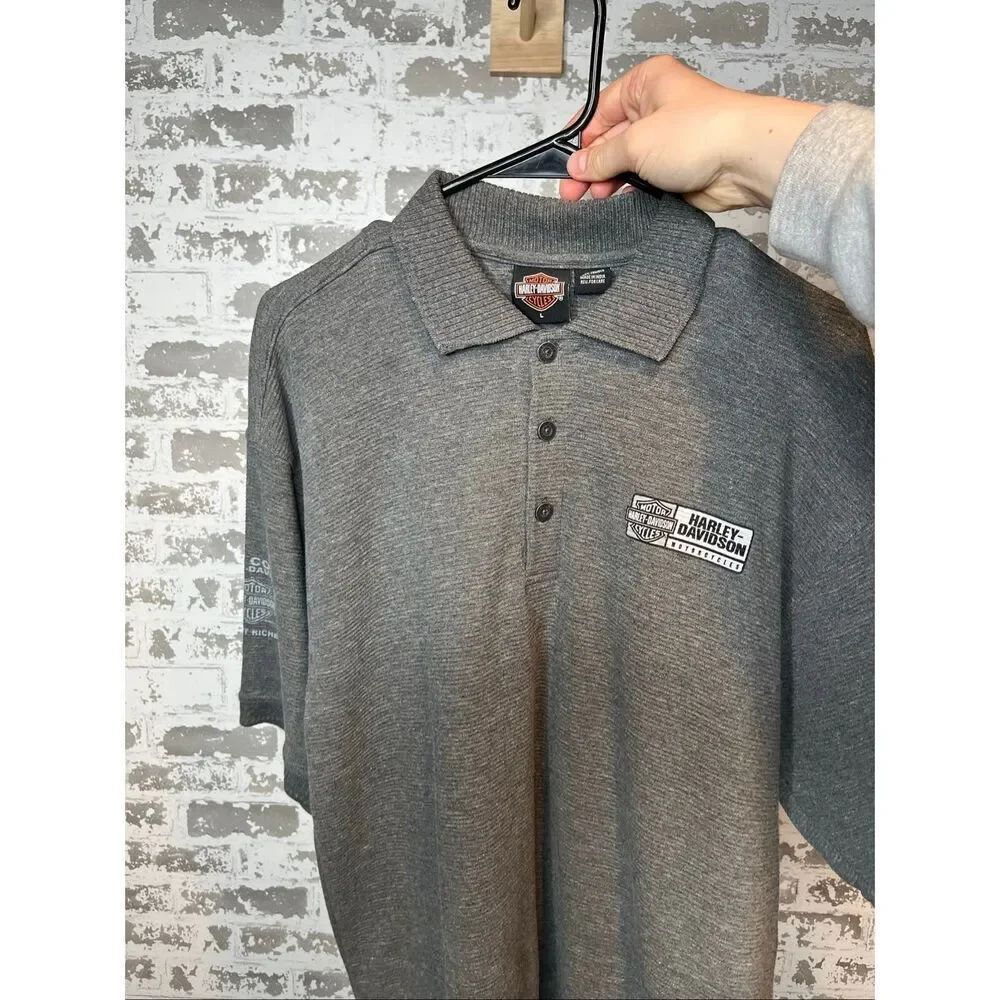 Harley Davidson | mens biker polo cotton